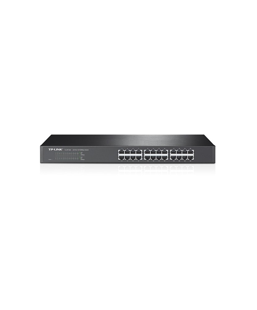 TP-LINK SWITCH CON 24 PUERTOS 10/100MBPS, RACK.