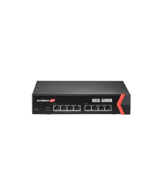 SWITCH EDIMAX CON 8 PUERTOS 100/1000/10.000MBPS, PARA RACK-FRONTAL